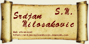 Srđan Milošaković vizit kartica